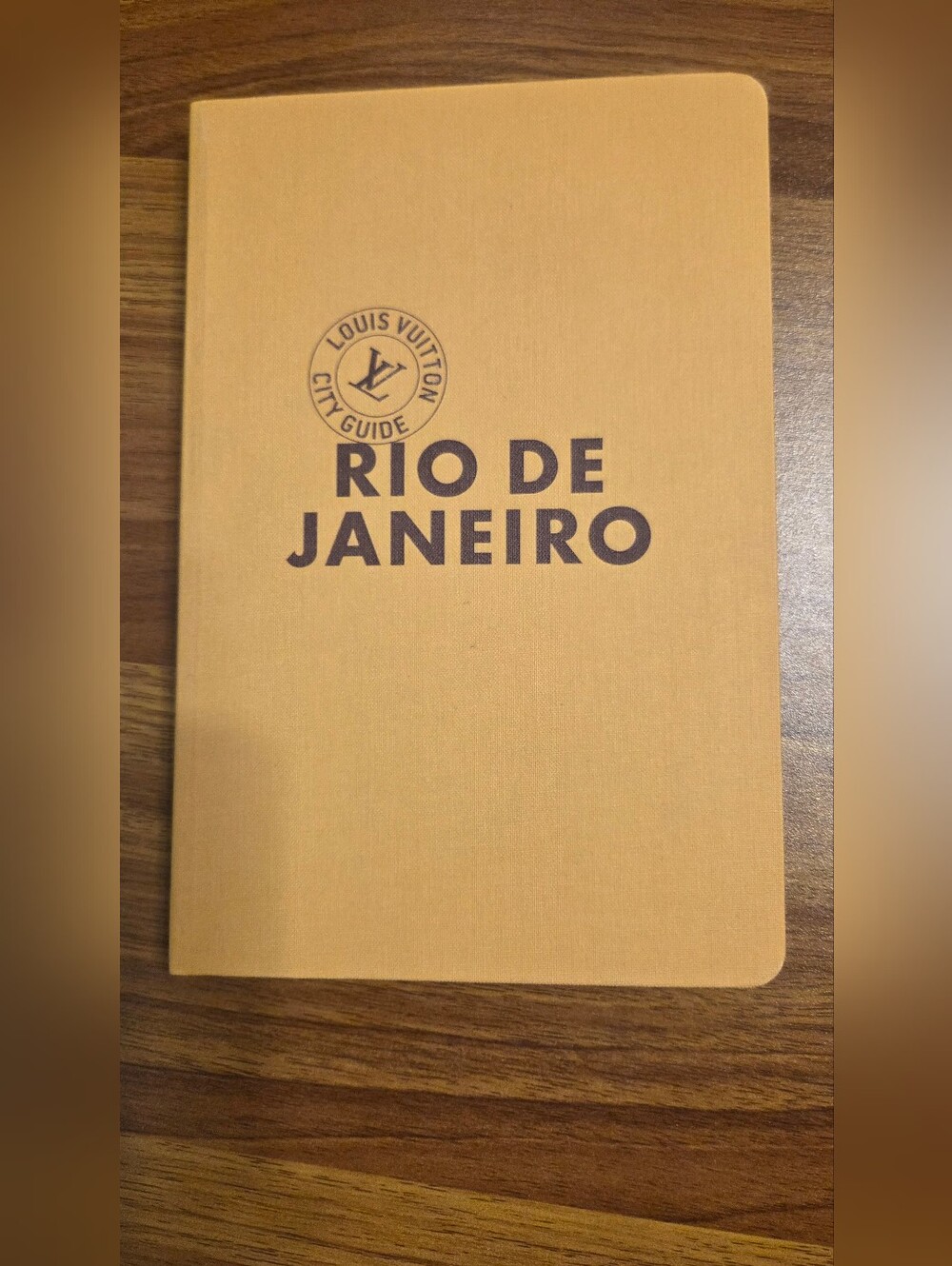 Authentic Louis Vuitton City Guide Rio de Janeiro Travel Book Hardcover Tan